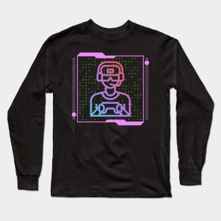 Sleeping By Day Gaming By Night Long Sleeve T-Shirt